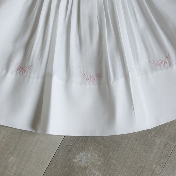 Newborn White Embroidered Heirloom Dress Feltman Brothers Lace Pin Tucks NWT - Picture 4 of 6
